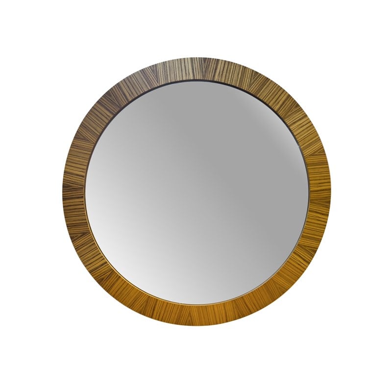 AG Selection - AG Selection Ahşap Çerçeve Yuvarlak Ayna