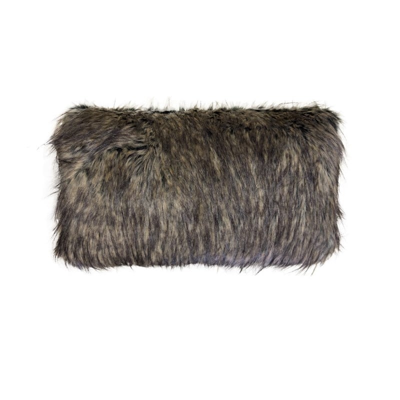 AG Selection - AG SELECTİON KOYU KIRÇIL KAHVE DİKDÖRTGEN KÜRK KIRLENT