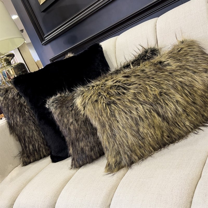 AG Selection - AG SELECTİON  KOYU KIRÇIL KAHVE KARE KÜRK KIRLEN