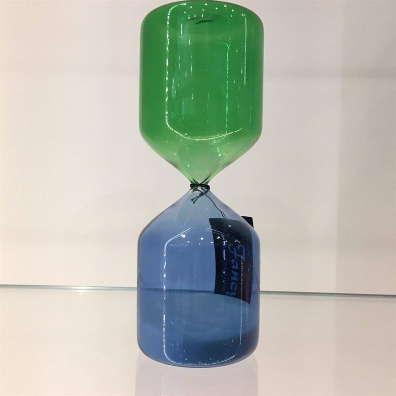 Fancy - Fancy ASS.GLASS SANDTIMER GREEN-BLUE BÜYÜK