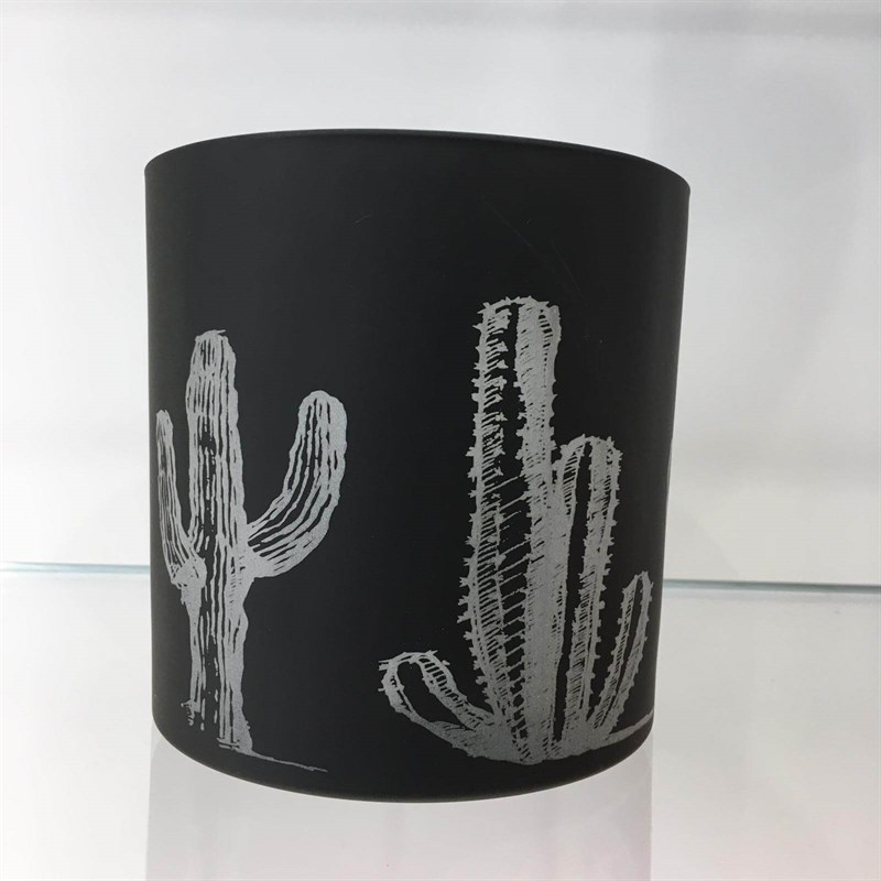 Fancy - Fancy GLASS CYLIND HURRICANE XL MATT BLACK 