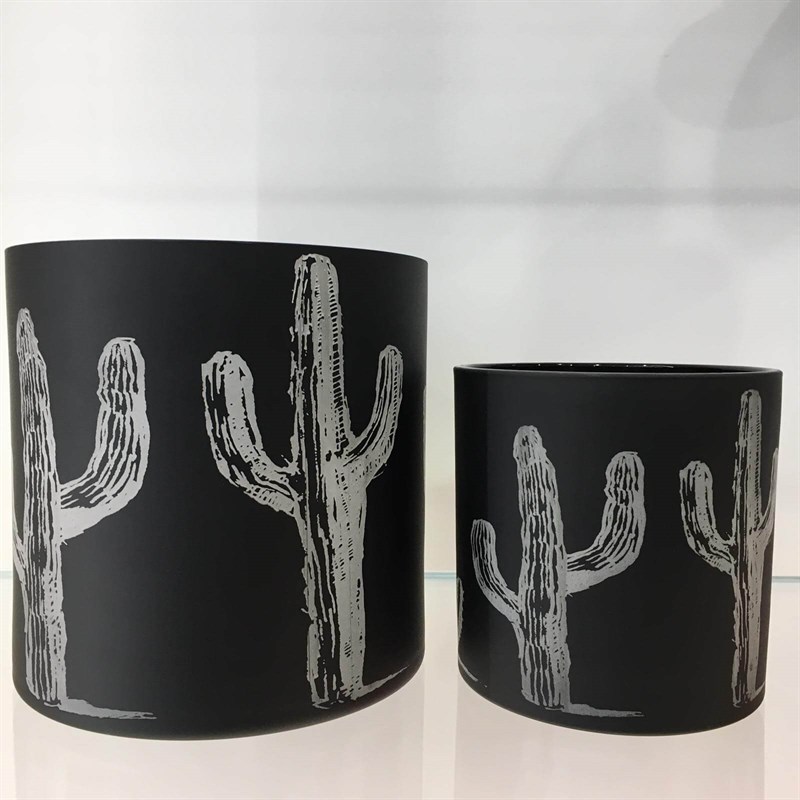 Fancy - Fancy GLASS CYLIND HURRICANE XL MATT BLACK 