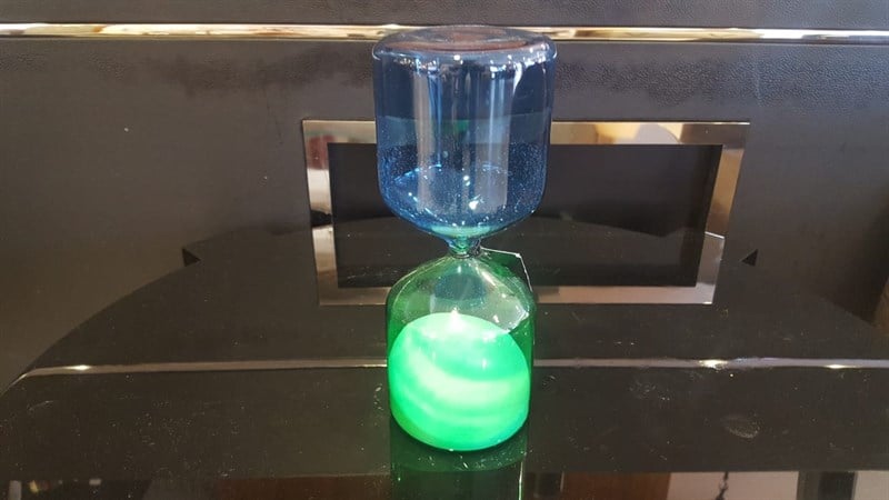 Fancy ASS.GLASS SANDTIMER GRENN-BLUE KÜÇÜK