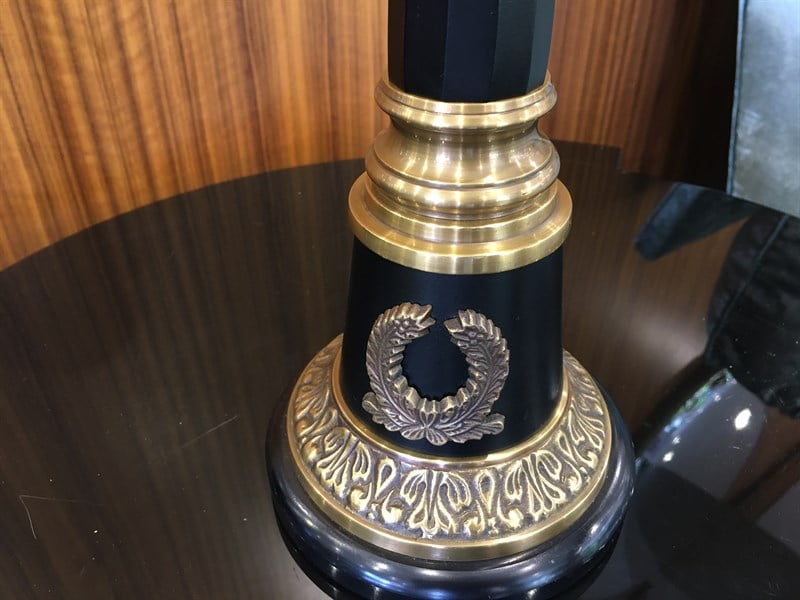Fancy Candlestıck Black/Gold Rıtz
