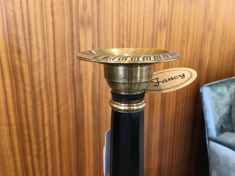 Fancy Candlestıck Black/Gold Rıtz
