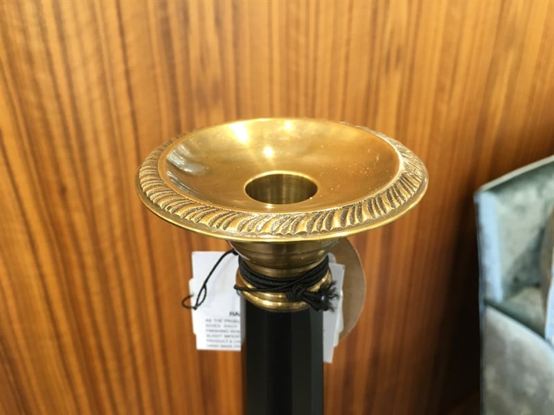 Fancy Candlestıck Black/Gold Rıtz H53