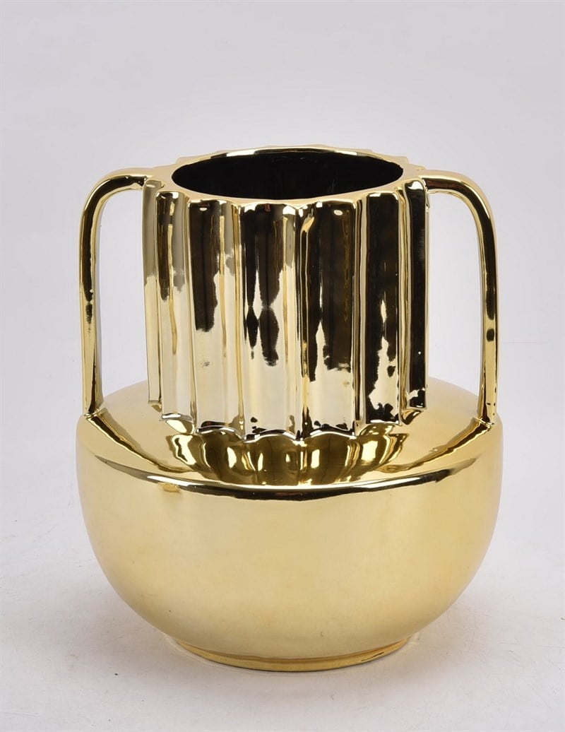 Fancy - Vase Gold Ceramic
