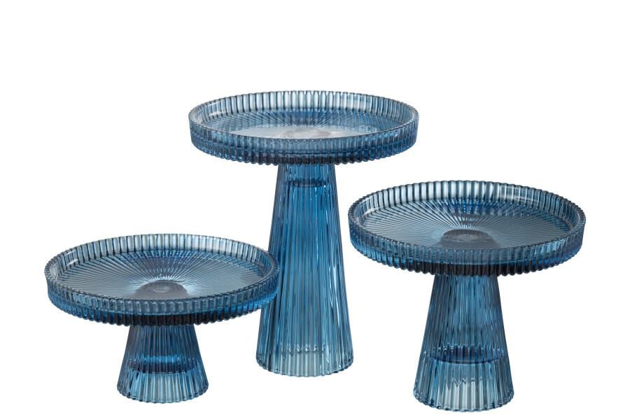 JOLIPA - Jolipa Cake Plates Nelly Glass Blue