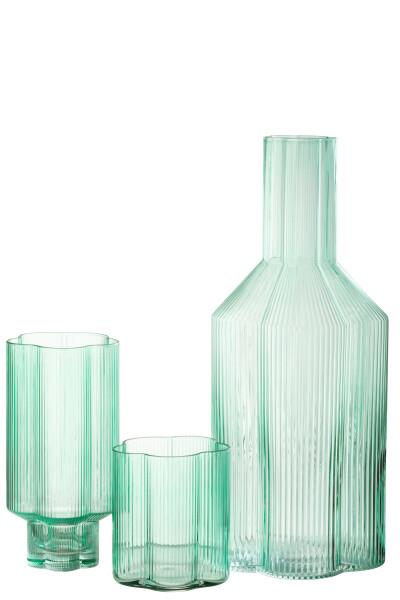 JOLIPA - Jolipa Carafe Fiore Glass Aqua