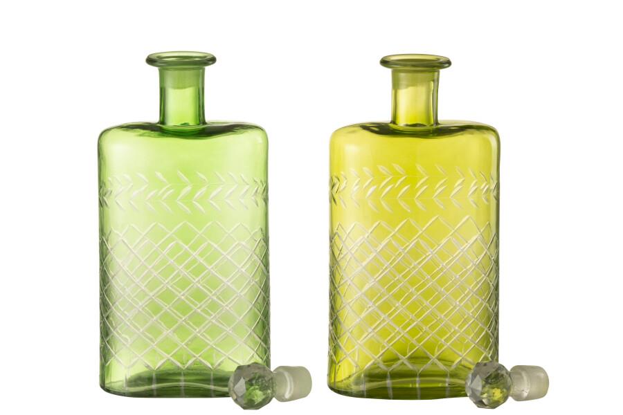 JOLIPA - Jolipa Carafe Leaves Glass Green Xlarge