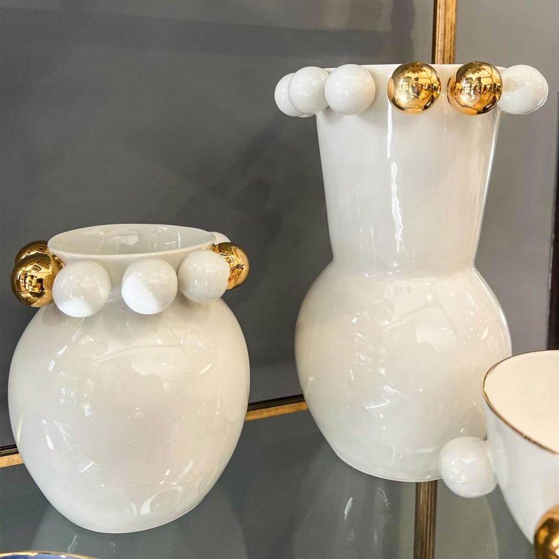 Maji Atelier - MAJİ COSMOS GOLD VAZO 15 CM