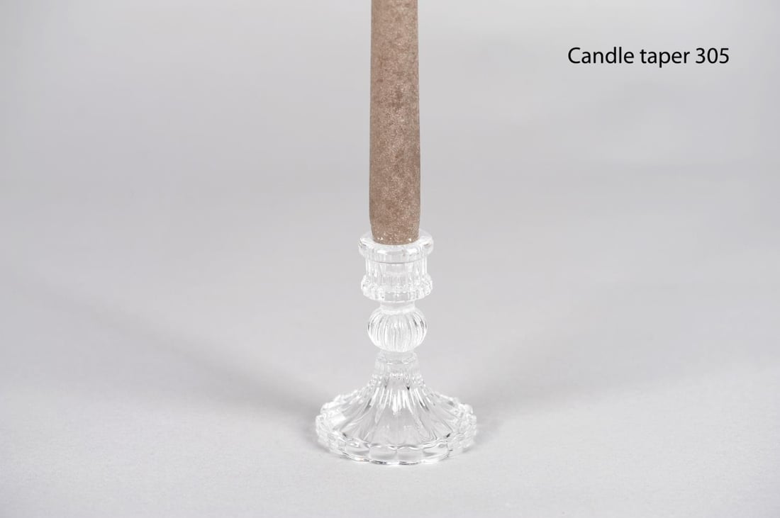 RASTELI - Rasteli Crinole Glass  Taper Holder 