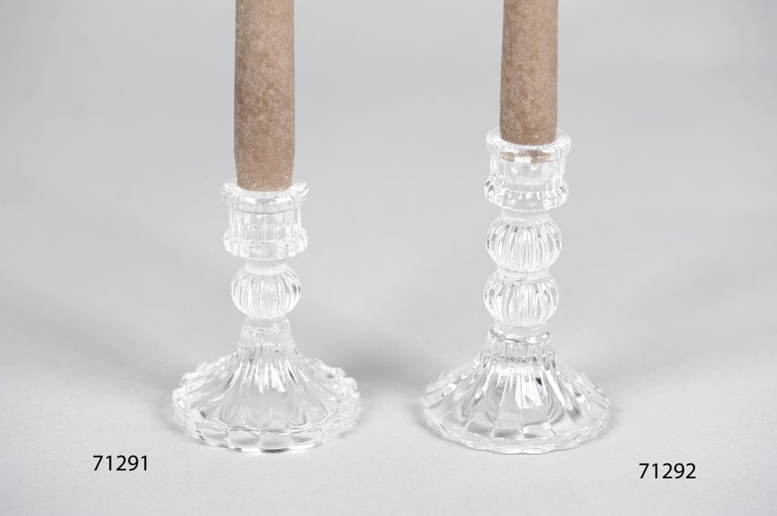 RASTELI - Rasteli Crinole Glass  Taper Holder 