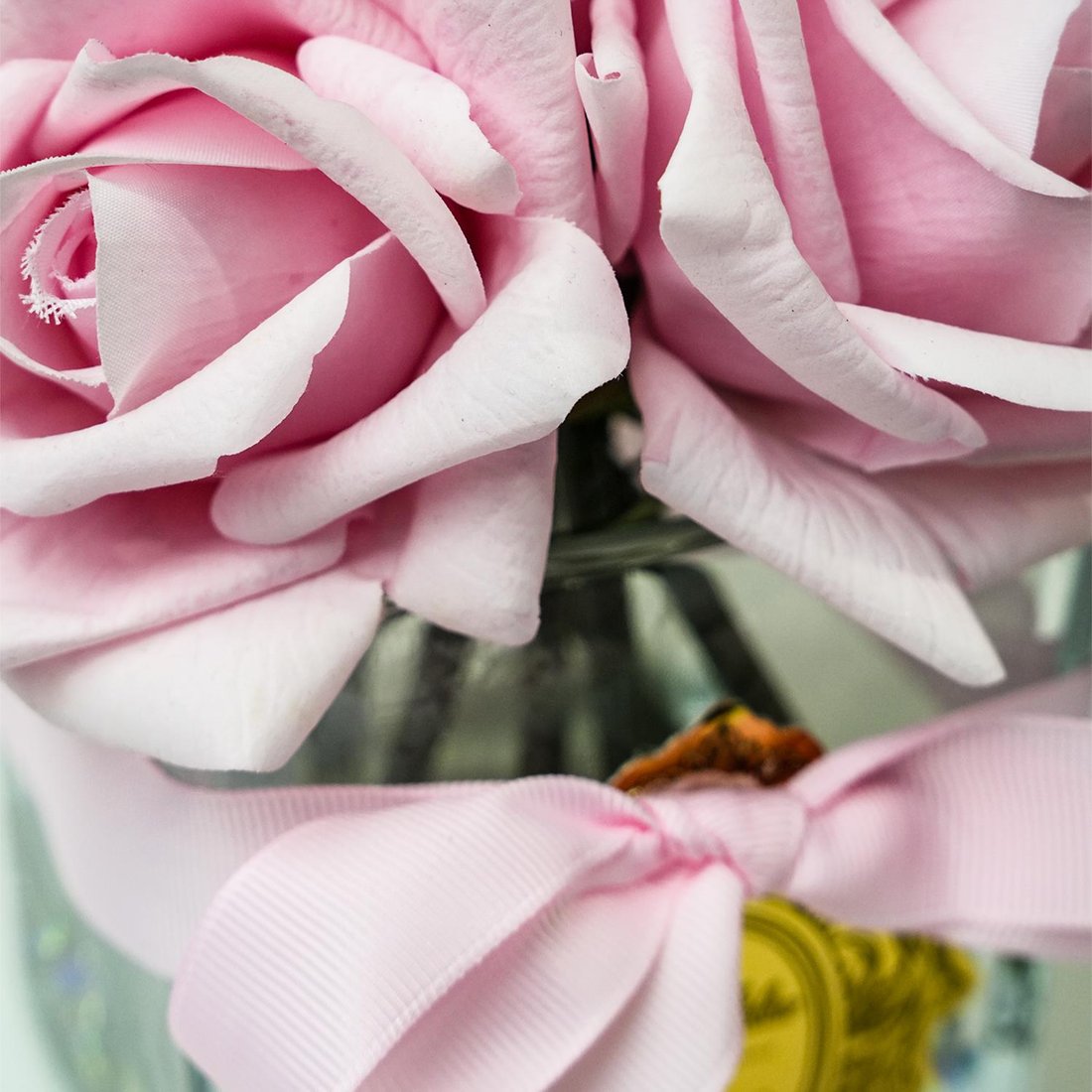 Roses Atelier - Roses Atelier Kare Vazo Pembe 6'Lı Gül Oda Kokusu