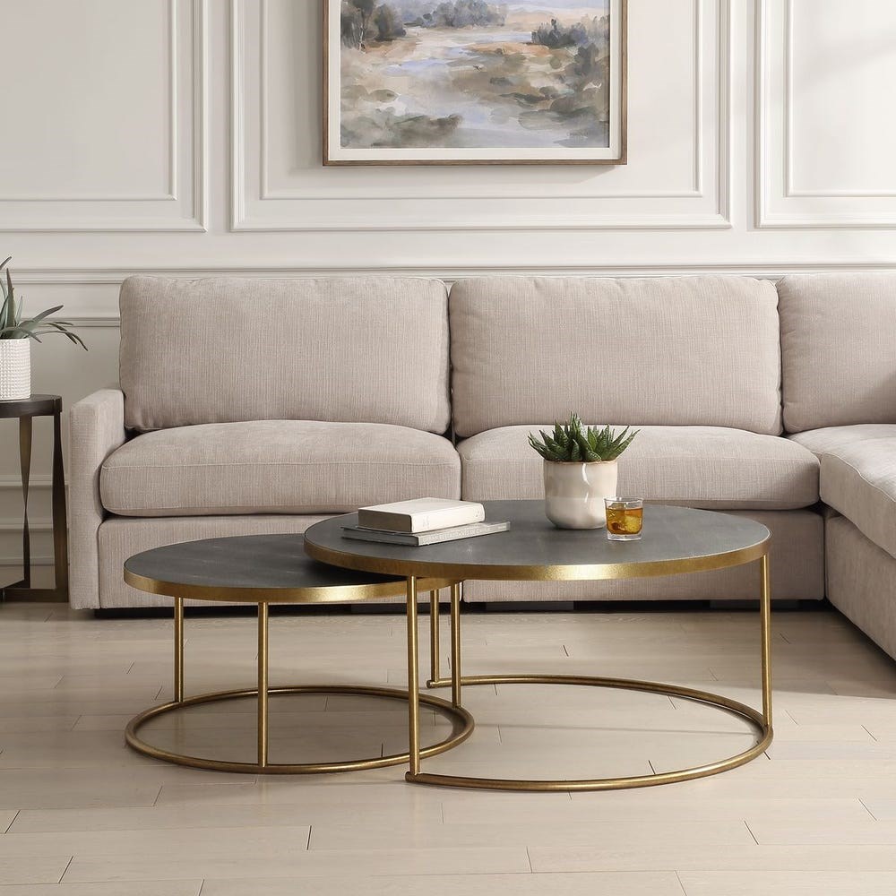 Uttermost - Uttermost Aragon İç İçe Geçen Sehpa Takımı 2'li set