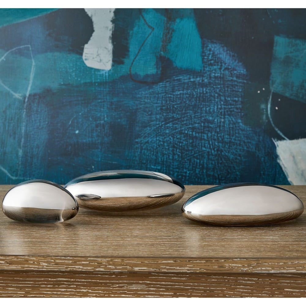 Uttermost - Uttermost Aynalı Taş Objeler 3'Lü Set