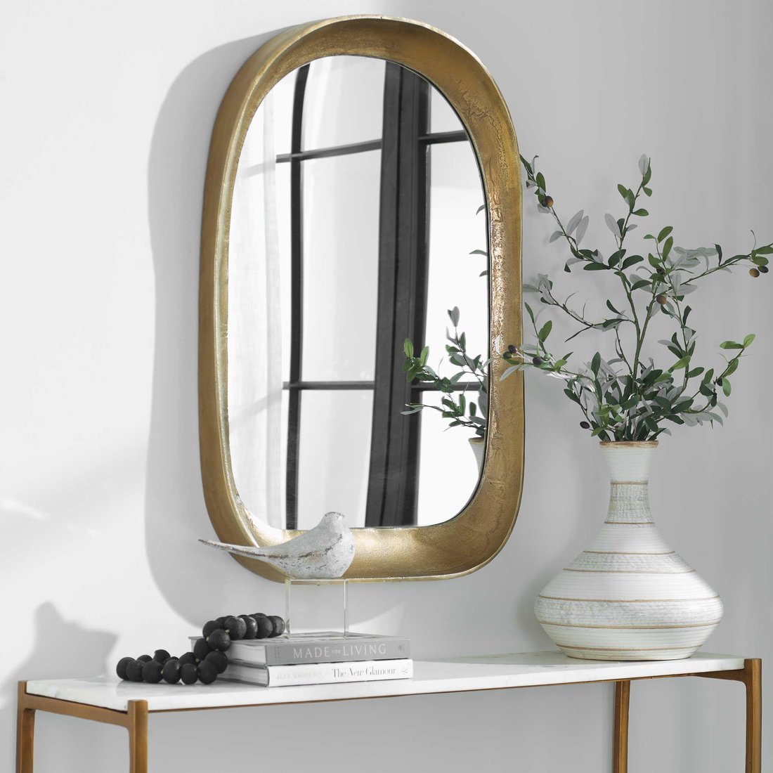Uttermost - Uttermost Branado Arch Mirror ,Bras
