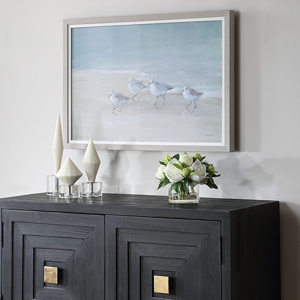 Uttermost - Uttermost Kumda Sakin Kıyı Kuşları Çerçeveli Baskı Tablo