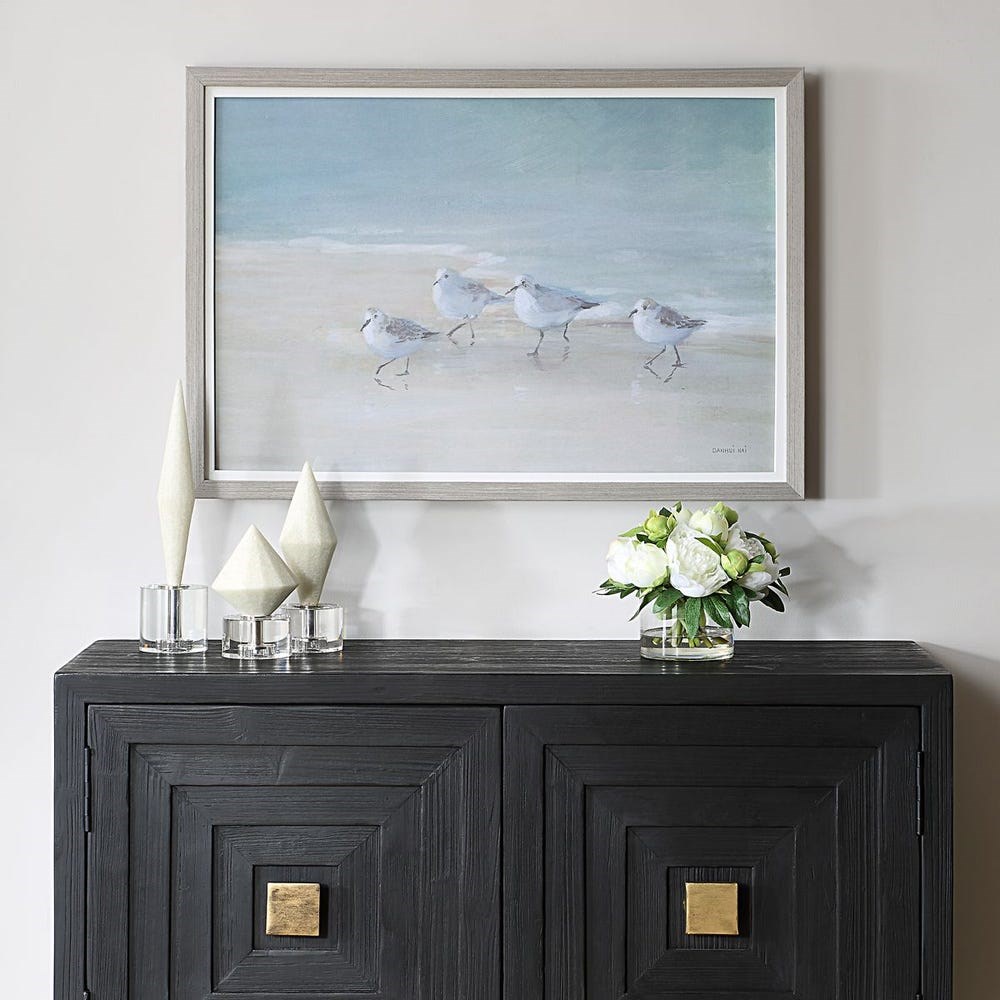 Uttermost - Uttermost Kumda Sakin Kıyı Kuşları Çerçeveli Baskı Tablo