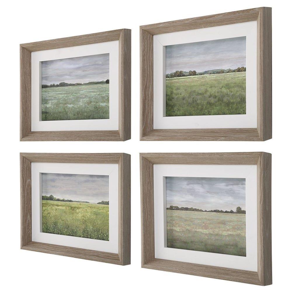 Uttermost - UTTERMOST QUIET MEADOWS FRAMED PRINTS TABLO 4'LÜ SET