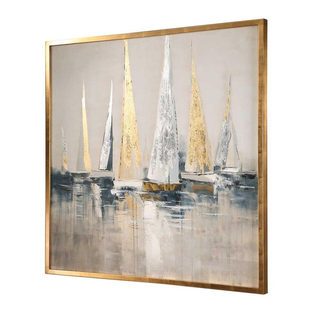 UTTERMOST - UTTERMOST REGATTA HAND PAINTED CANVAS TABLO
