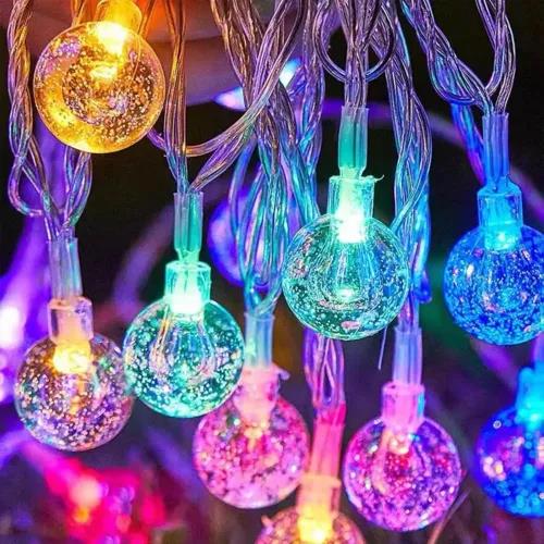 3m 20 Led Kristal Top RGB Pilli