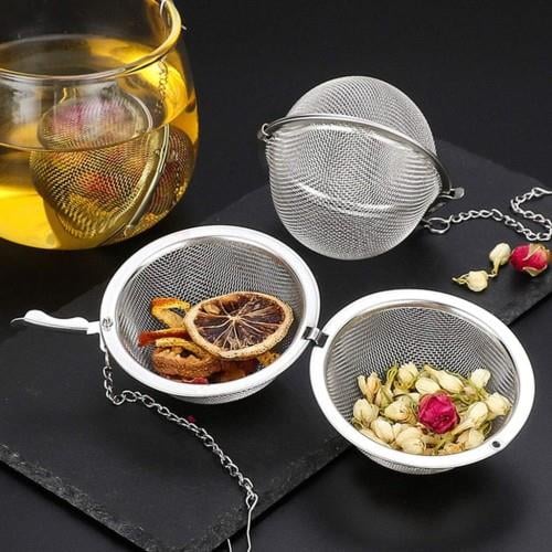 Paslanmaz Çelik Kilitleme Mekanizmalı Küre Çay Demlik Topu