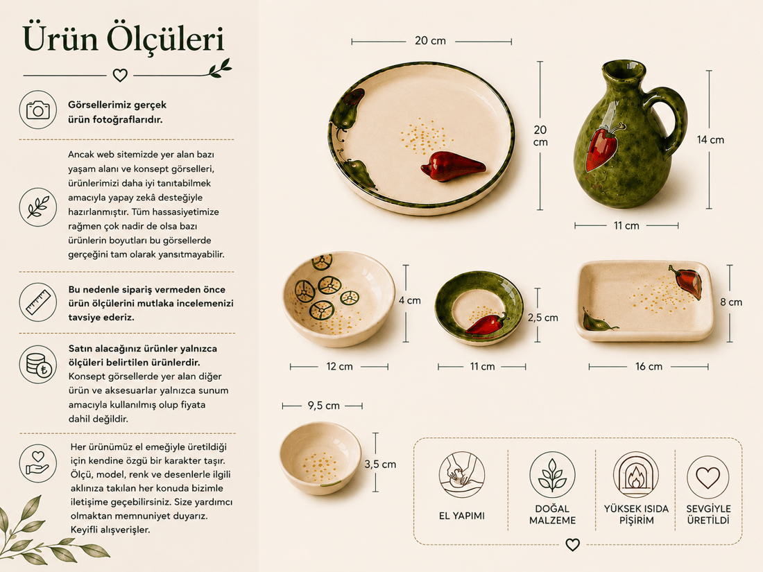 Hand Made Seramik Kahvaltı Takımı
