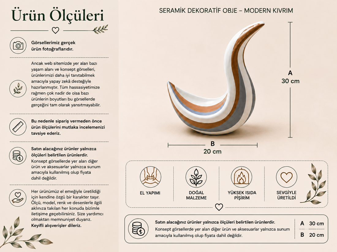 Seramik Dekoratif Kuğu