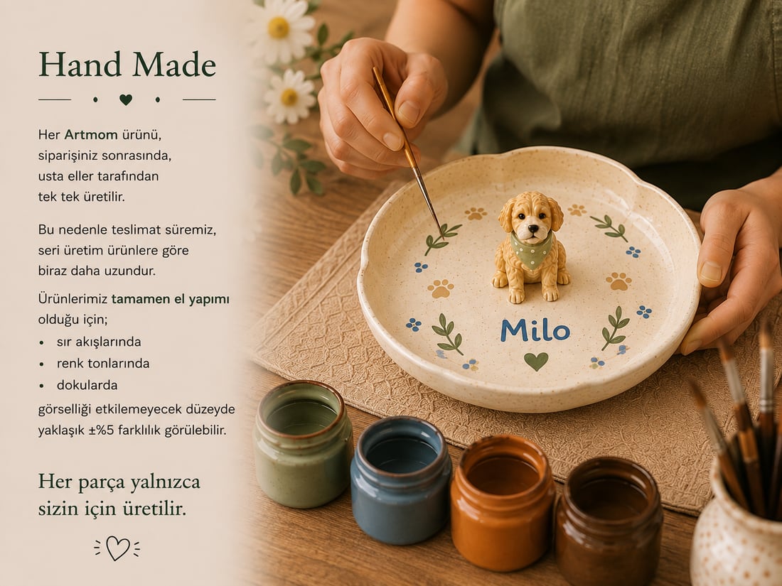 seramik handmade mama kabı
