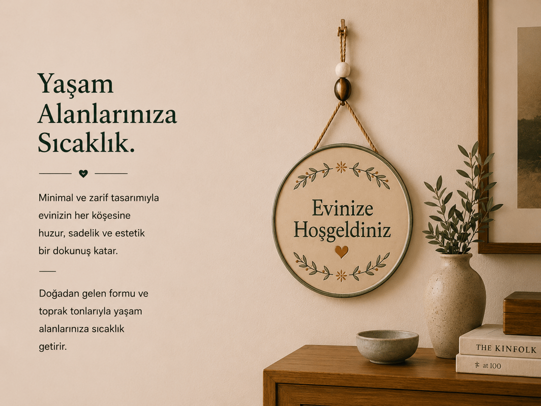 Seramik Hoşgeldin Kapı Süsü