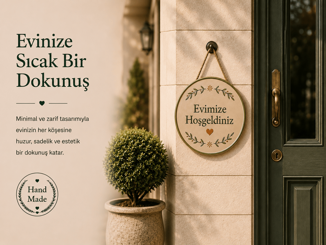 Seramik Hoşgeldin Kapı Süsü