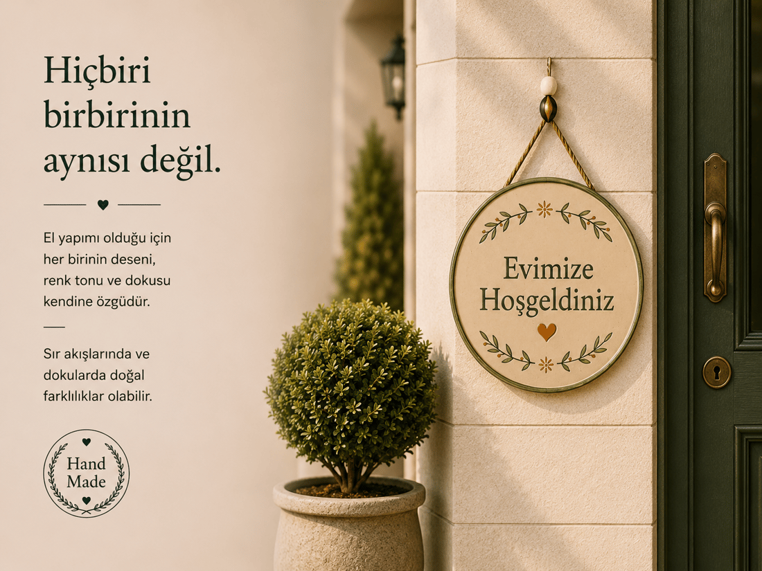Seramik Hoşgeldin Kapı Süsü