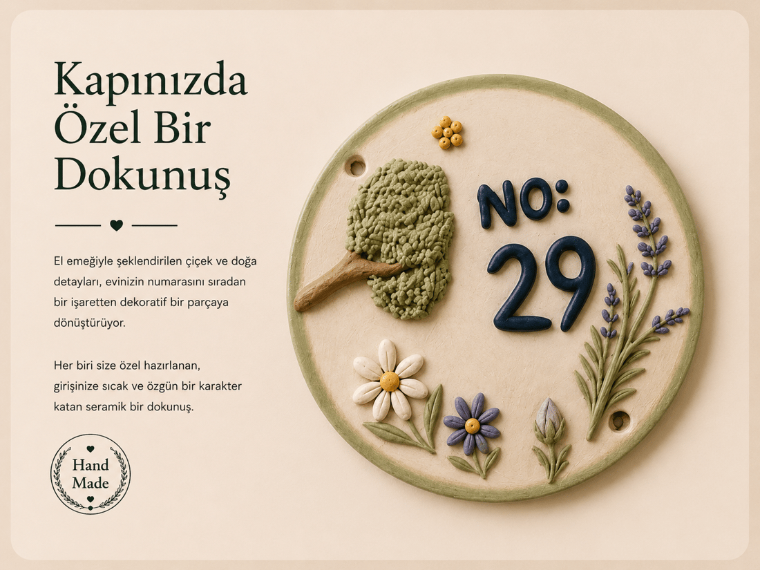 Seramik Kapı Önü Numaralık
