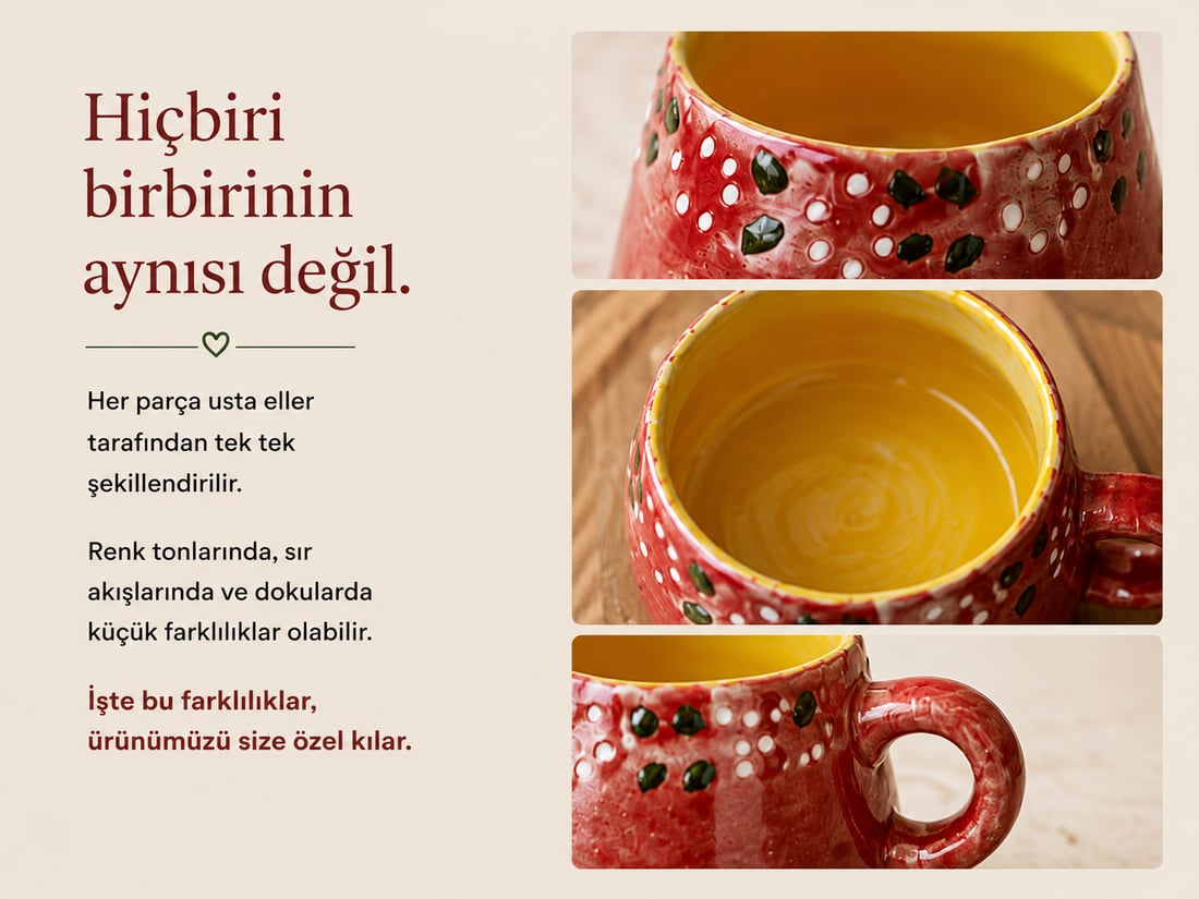 Seramik Renkli Alman Kupası