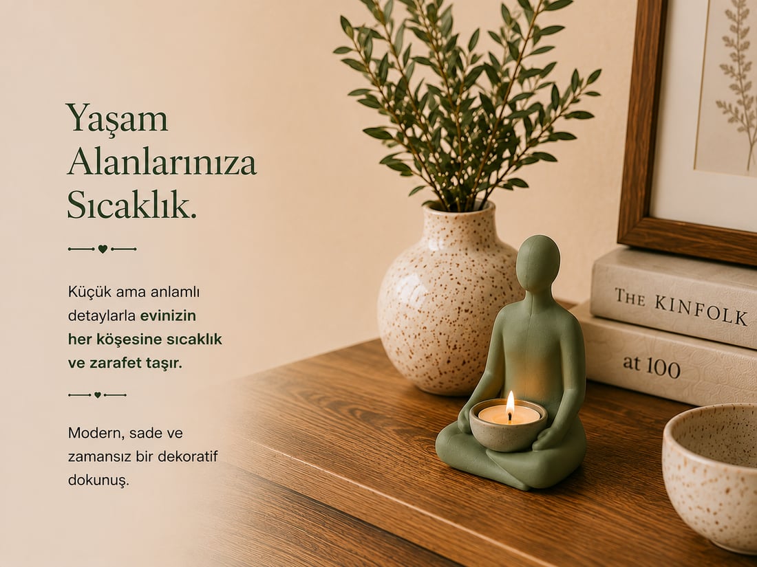 Seramik Yoga Mumluk Tütsülük Esanslık