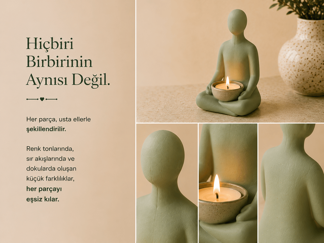 Seramik Yoga Mumluk Tütsülük Esanslık