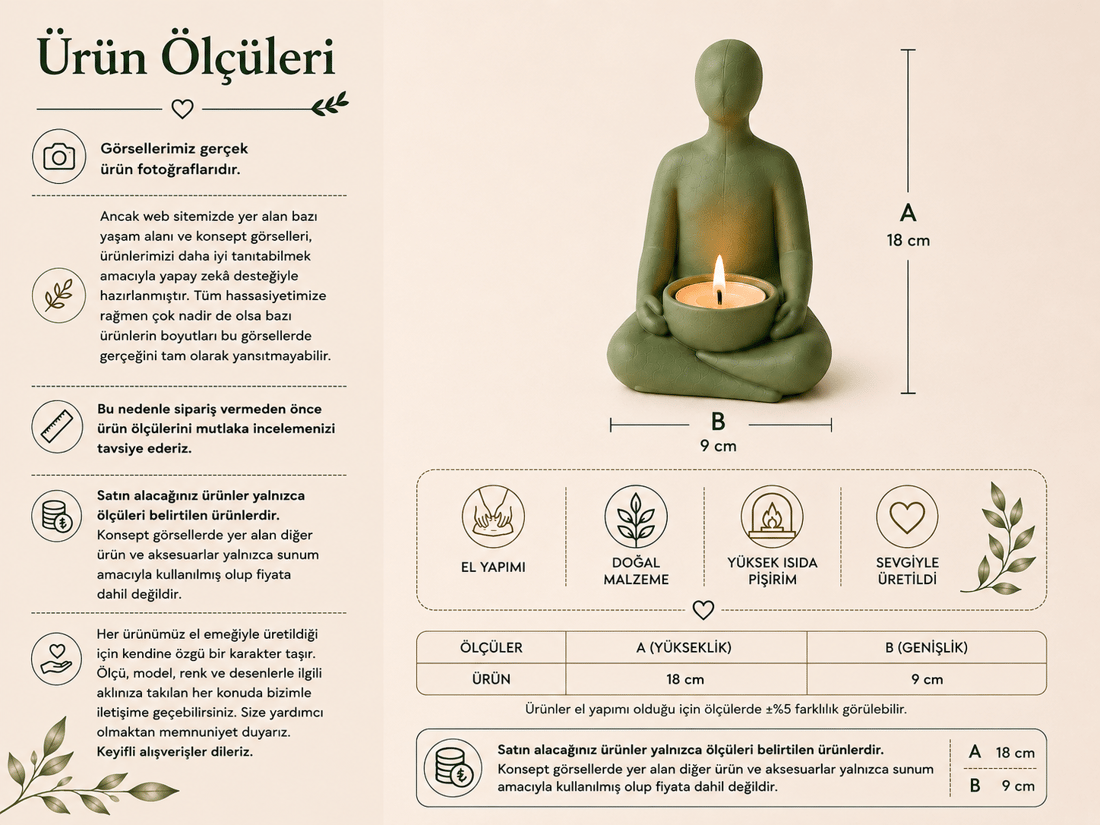 Seramik Yoga Mumluk Tütsülük Esanslık