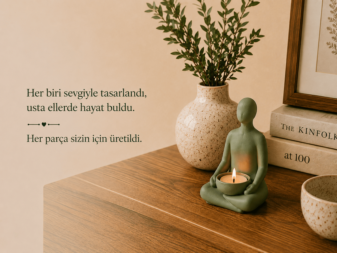 Seramik Yoga Mumluk Tütsülük Esanslık