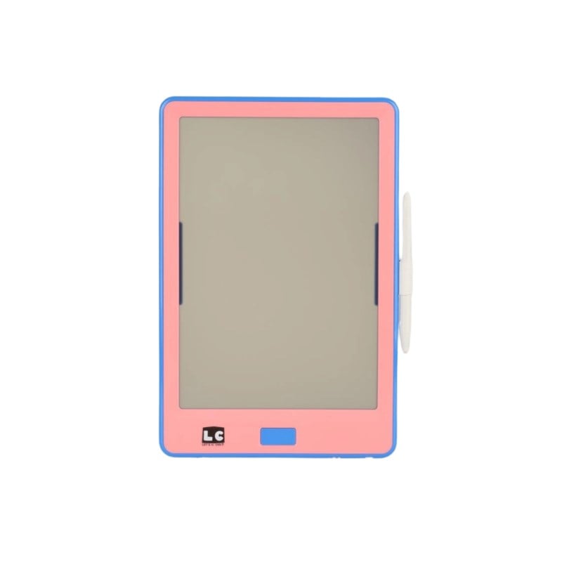 10 İnc Şeffaf Lcd Dijital 4 Adet Çizim Kartlı Tablet - Pembe Mavi