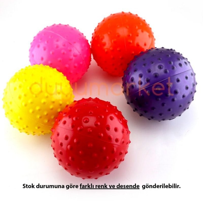 12 Cm Silikon Dikenli Duyusal Top- Duyusal Bütünleme Ve Masaj Topu