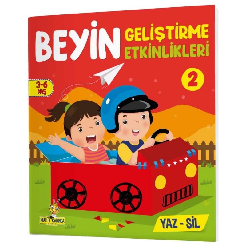 3-6 Yaş Beyin Geliştirme Etkinlikleri Yaz - Sil Kitaplar