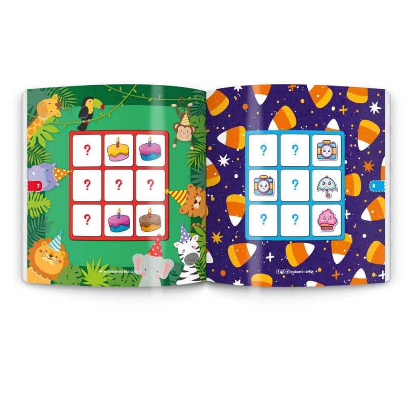 3-6 Yaş Stickerlı Sudoku Seti (Dikkat Ve Zeka Geliştiren Bulmacalar Serisi)