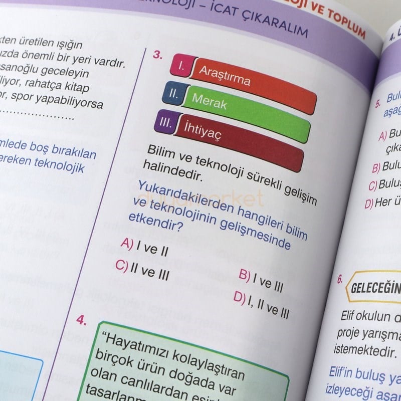 4. Sınıf İpuçlu Yeni Nesil Soru Bankası 4'lü Set