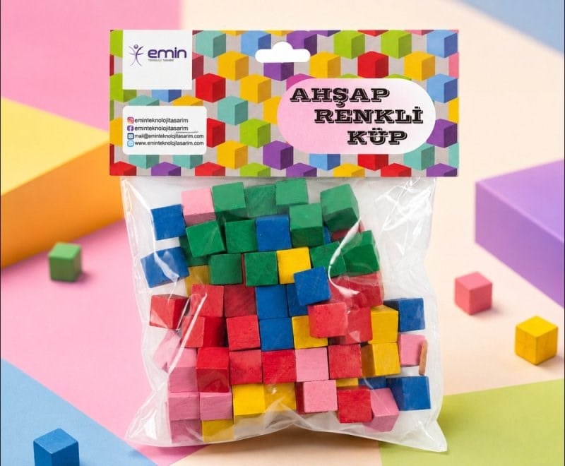 Ahşap 10x10 Mm Küp - Em5050