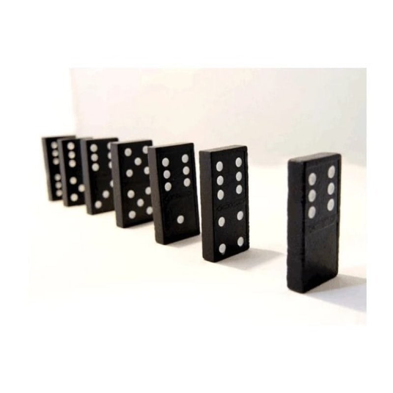 Ahşap Domino Seti- Eğitici Sayı Eşleştirme Oyunu