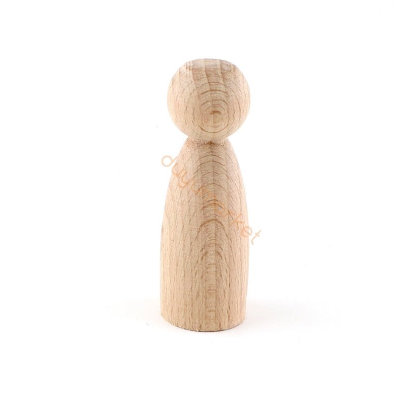 Ahşap Peg Bebek (7 Cm)