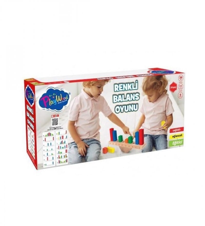 Ahşap Renkli Balans Oyunu