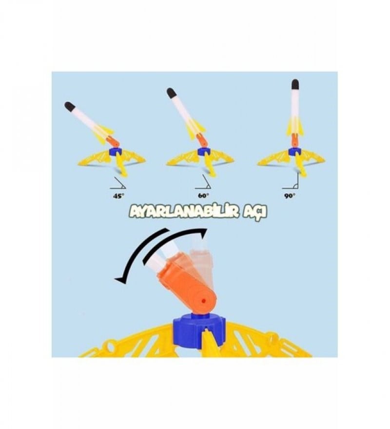 Air Rocket - Koş Zıpla Roketle - 1 Roket Rampalı