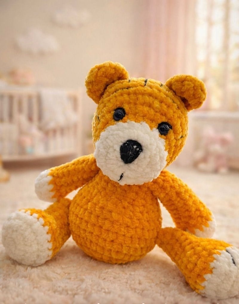 Amigurumi Pofuduk Ayıcık (22 Cm)